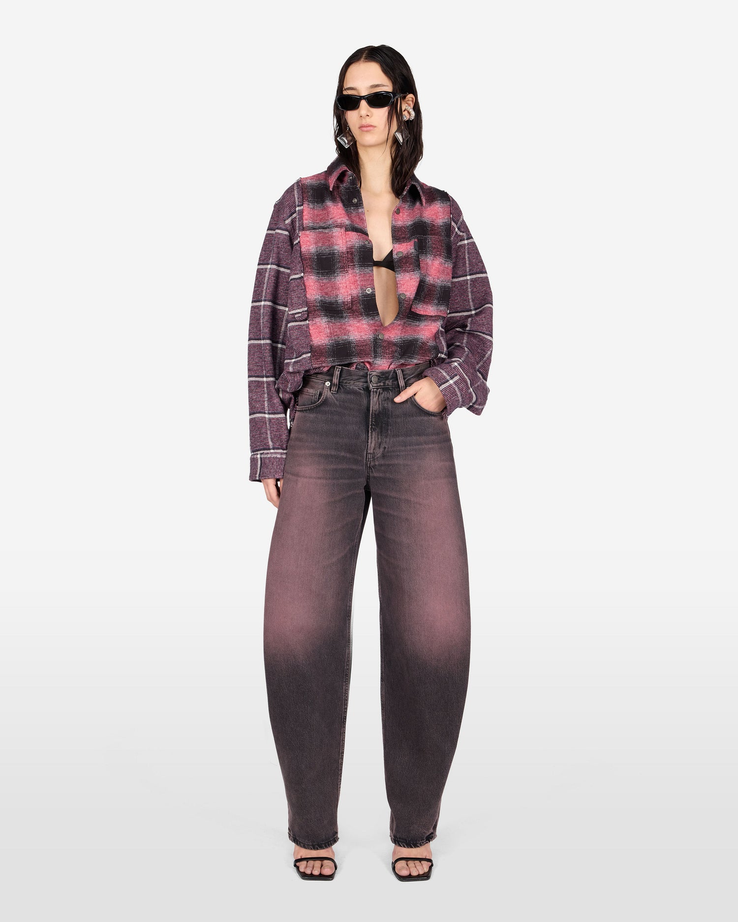 BIBI DENIM JEANS // PINK BLACK