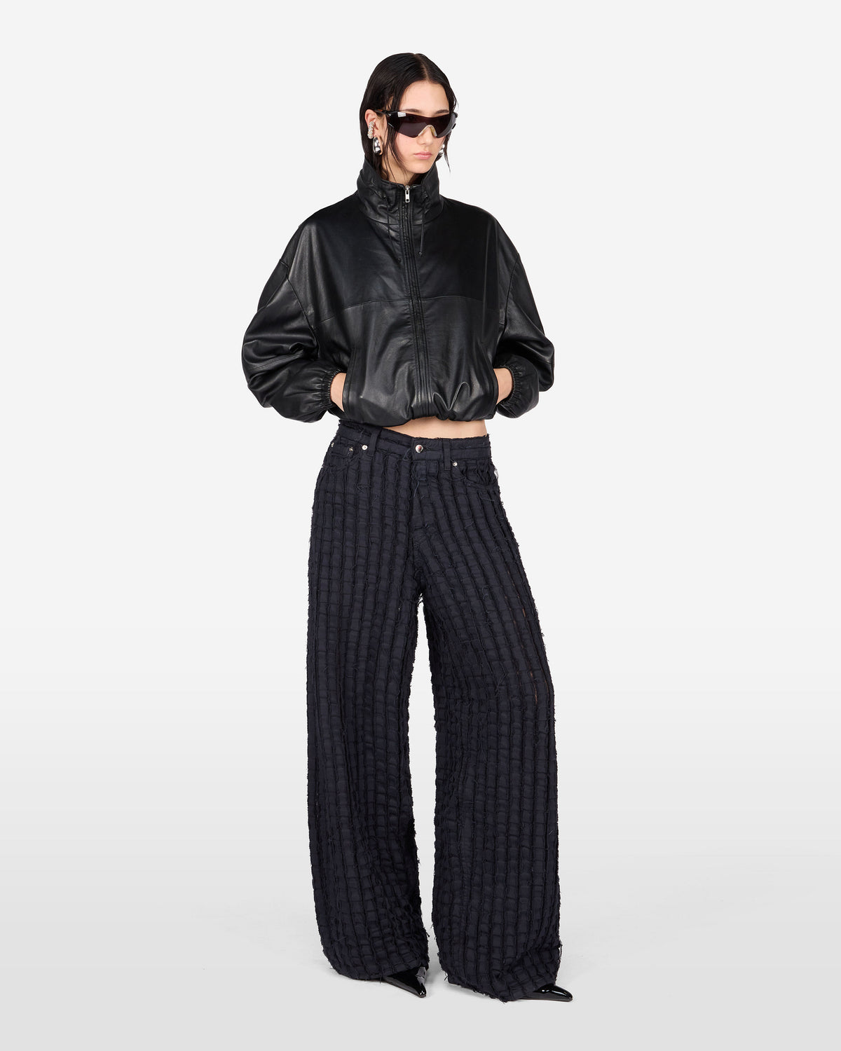 BETHANY DENIM JEANS BULL STRIPE // BLACK