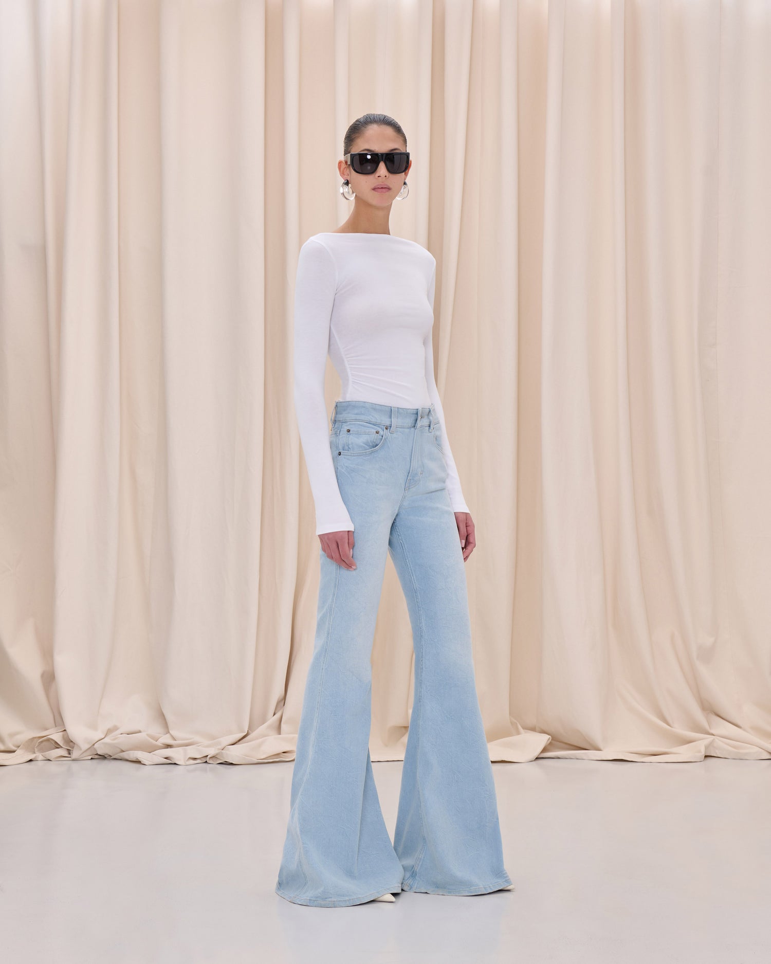 FARRAH DENIM // ICE GREY