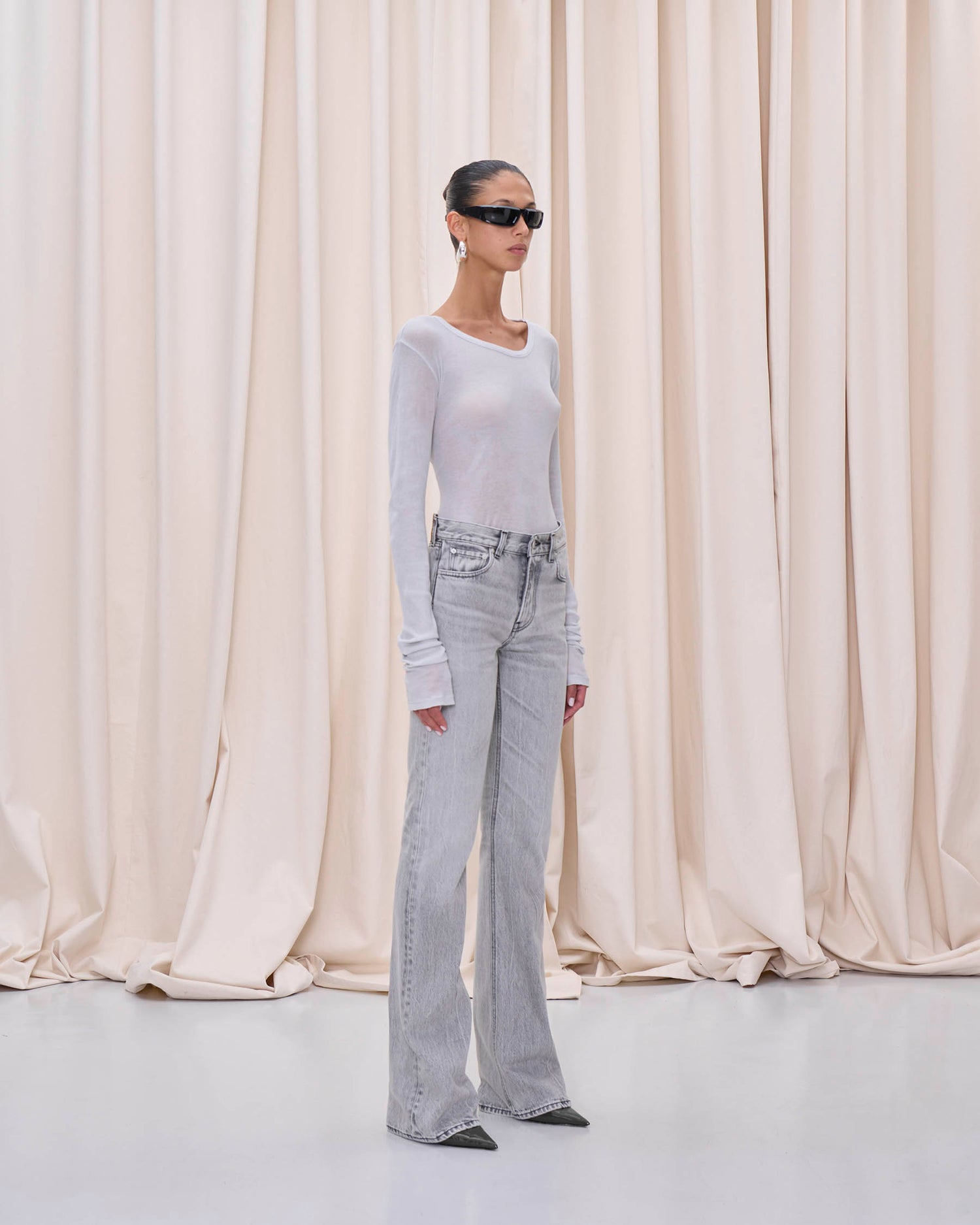 FLORA DENIM // FOG GREY