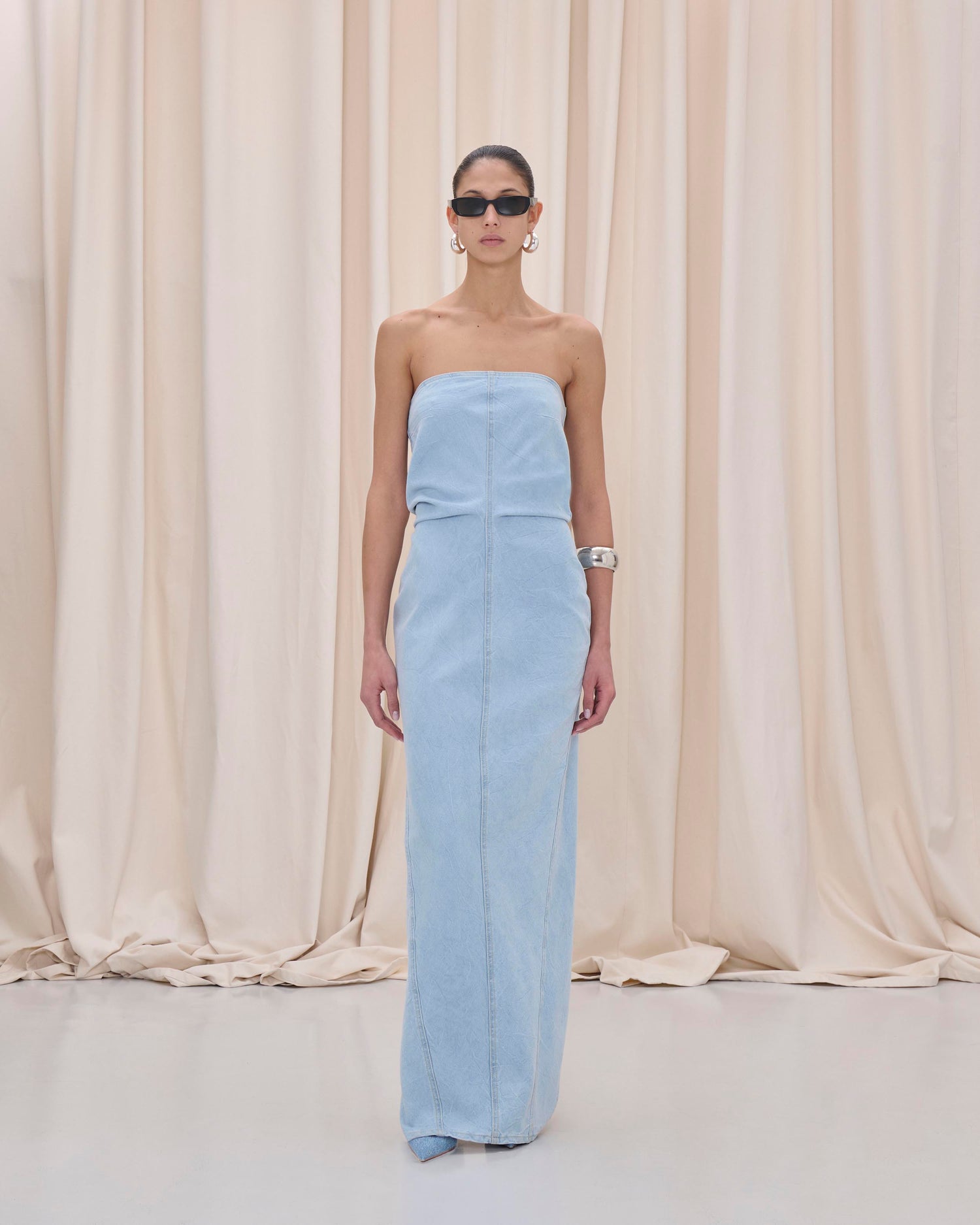 JILL DRESS // ICE GREY