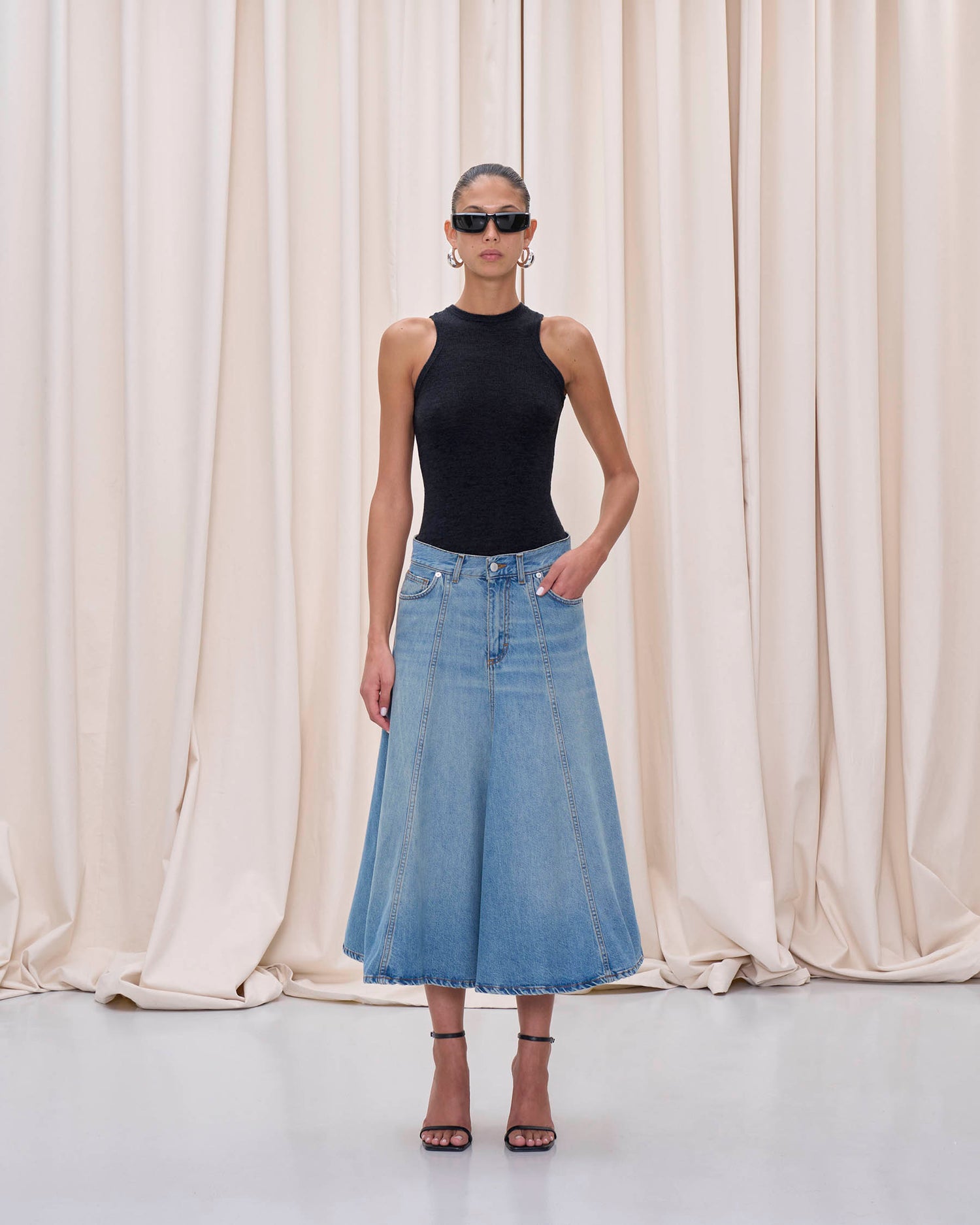 MID SERENITY SKIRT // IONIC BLUE