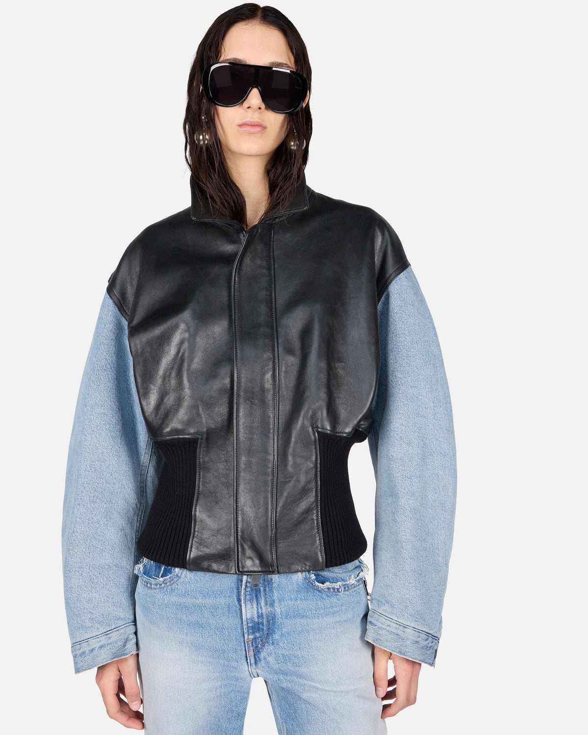 VIVIENNE BOMBER JACKET // MARFA BLUE