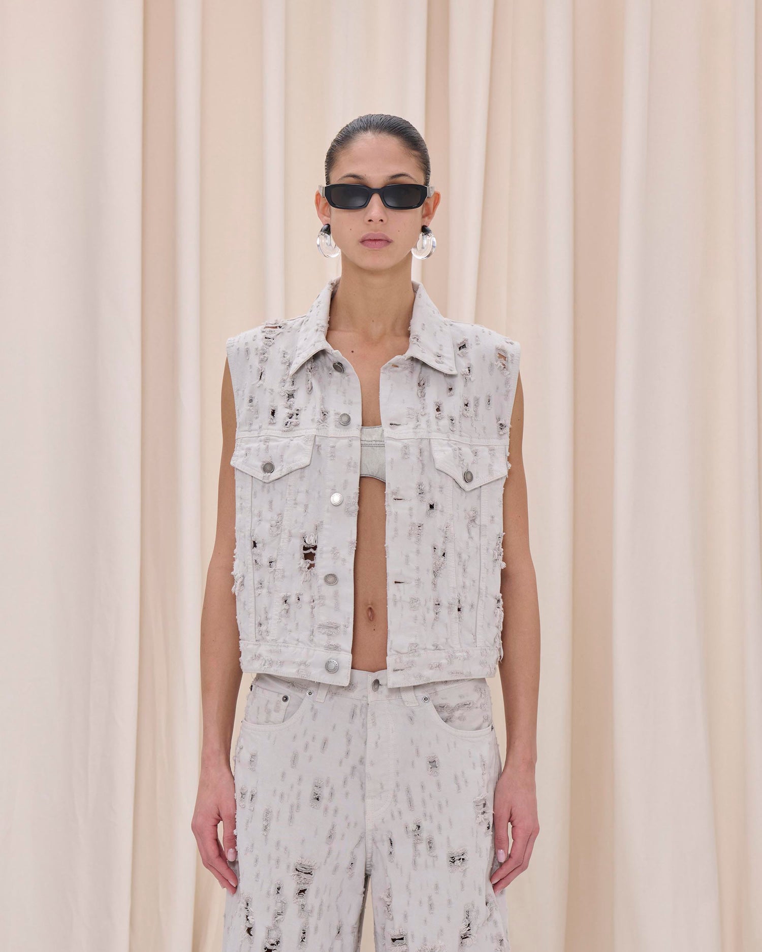 RYDER GILET BULL DETROY // WIND GREY