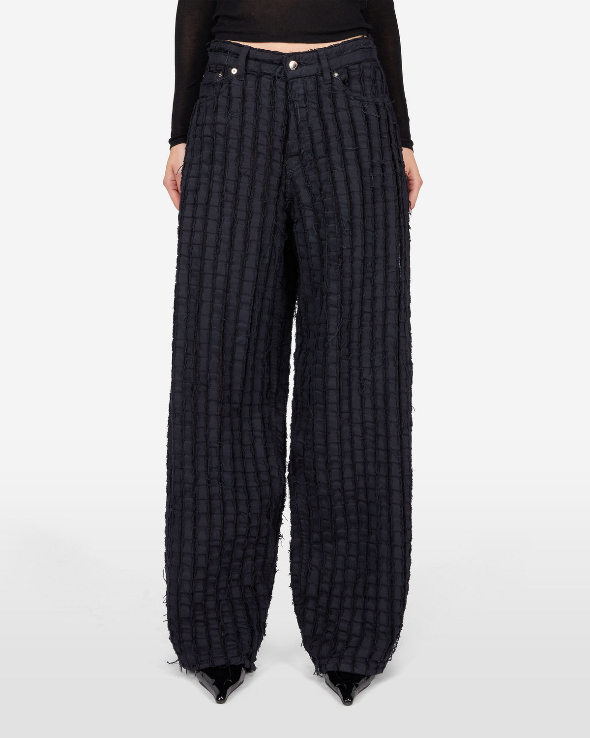 BETHANY DENIM JEANS BULL STRIPE // BLACK
