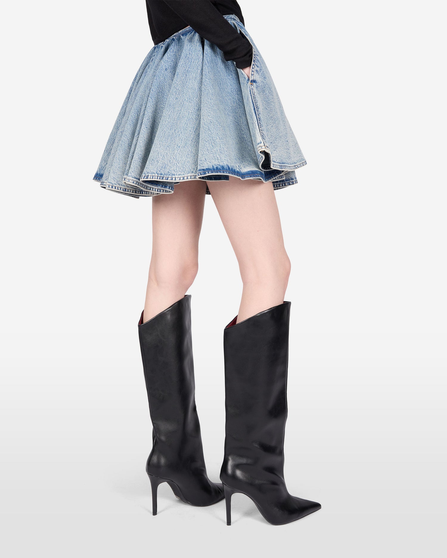 ZIGGY DENIM SKIRT // BLUE POLLOCK