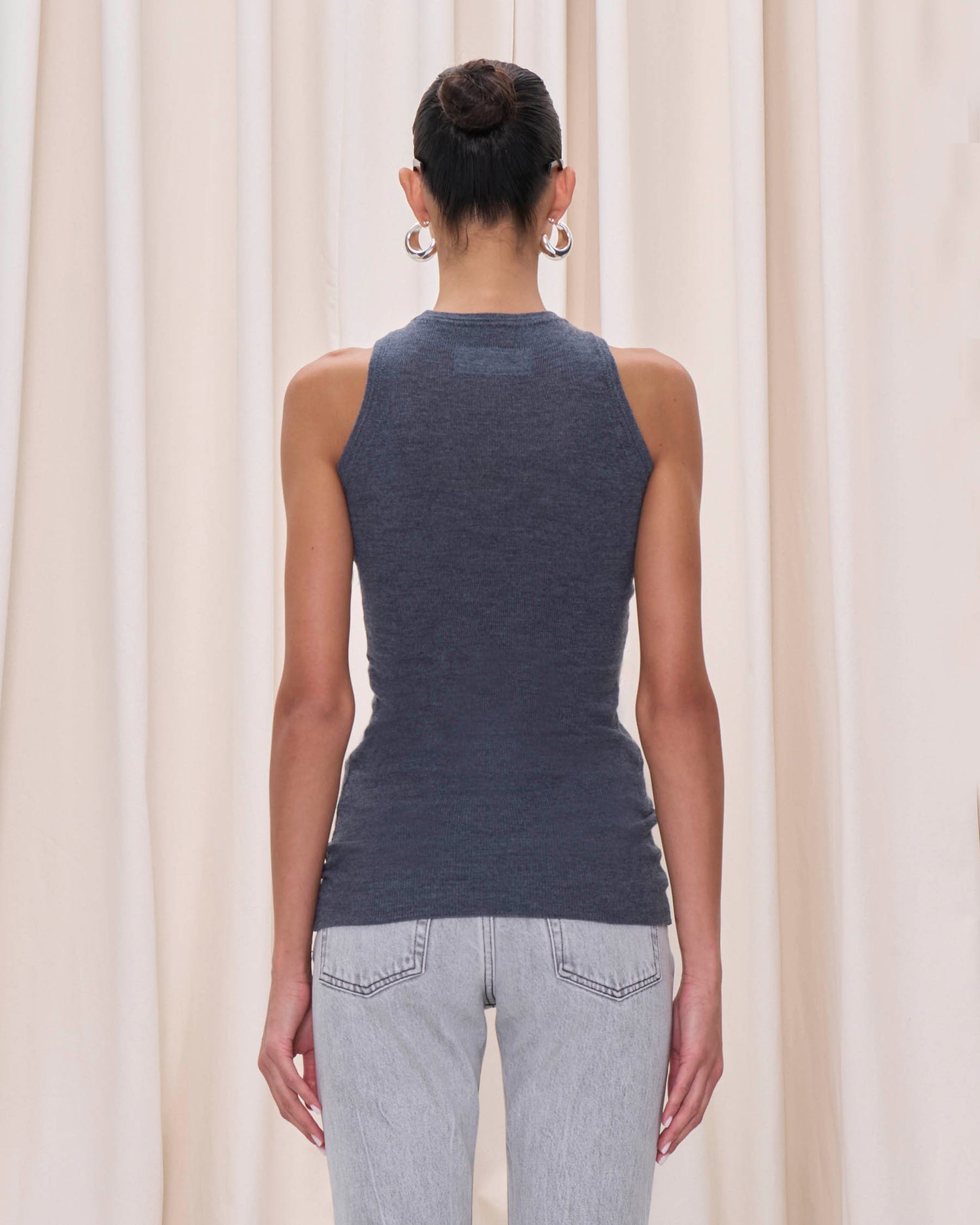 CAMILLE KNIT TOP // GREY