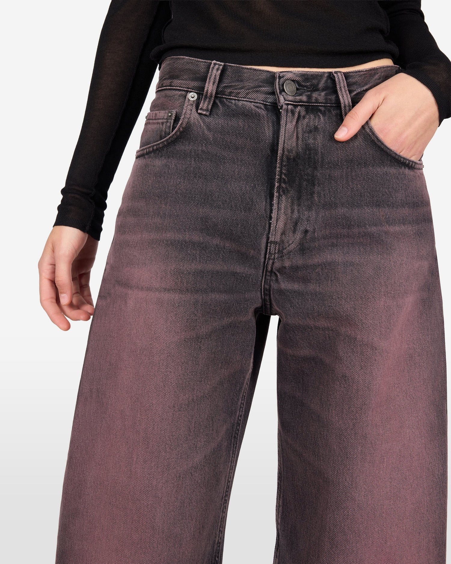 BIBI DENIM JEANS // PINK BLACK
