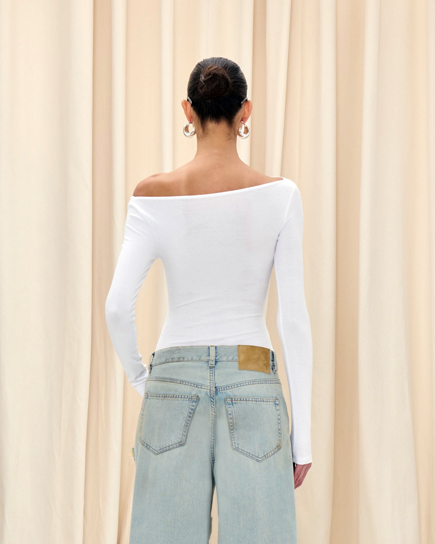 BONNIE SATIN DENIM // DUSTY BLUE