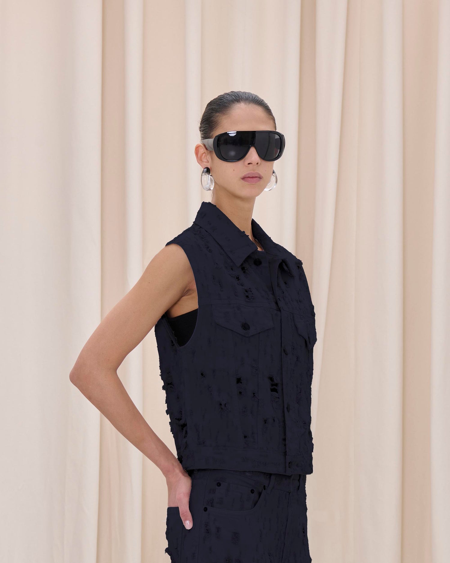 RYDER GILET BULL DESTROY // CARBON