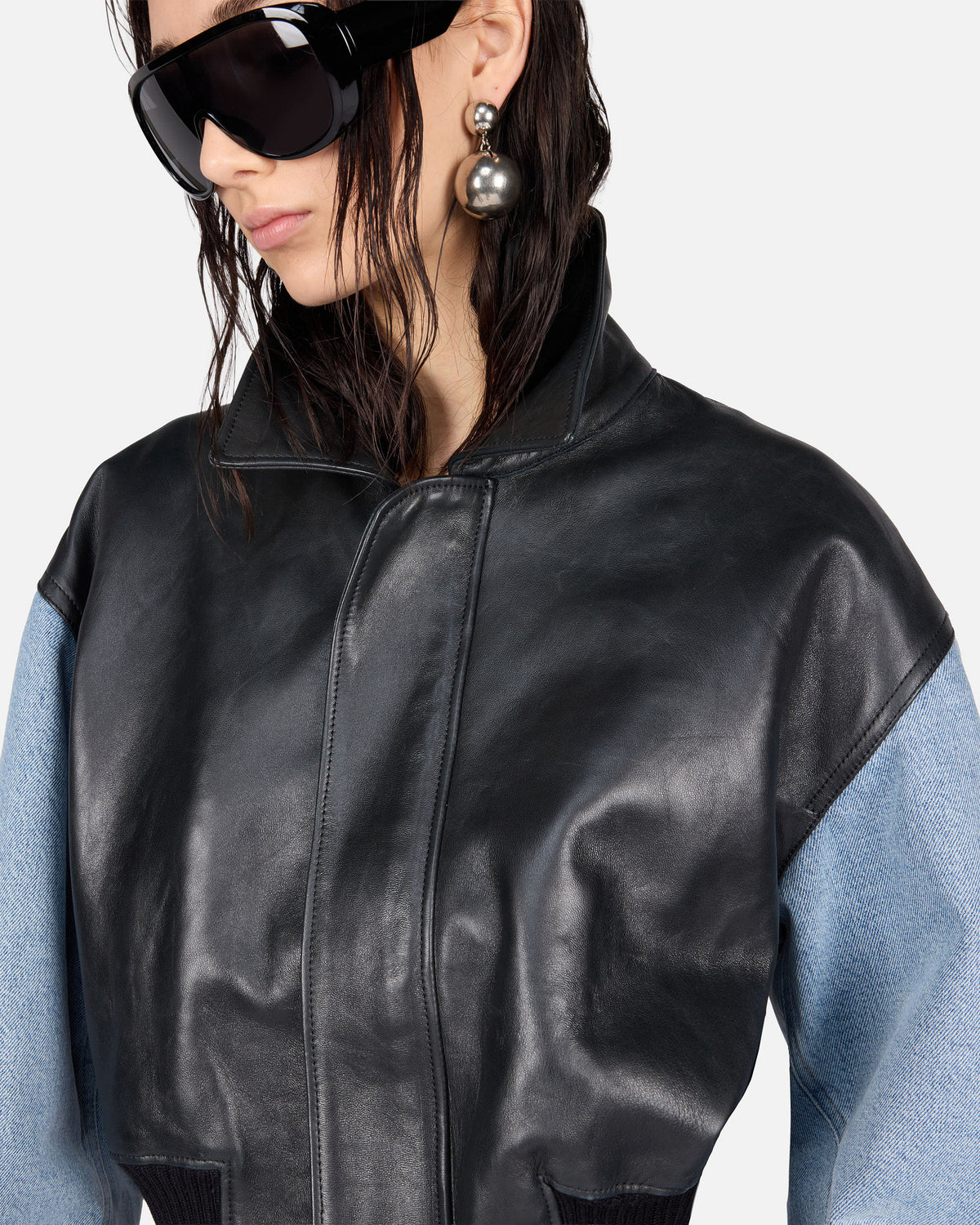 VIVIENNE BOMBER JACKET // MARFA BLUE