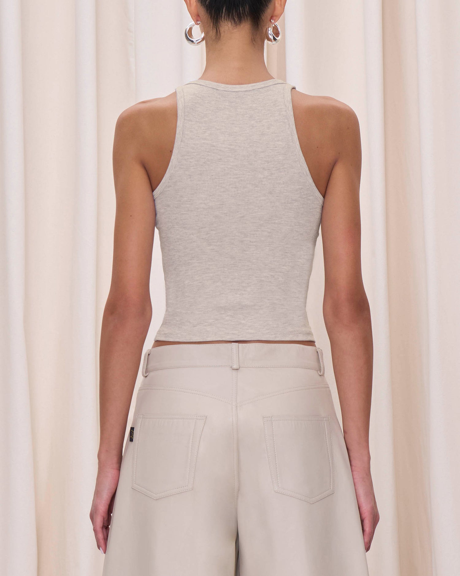 BETHANY LEATHER TROUSERS // IVORY