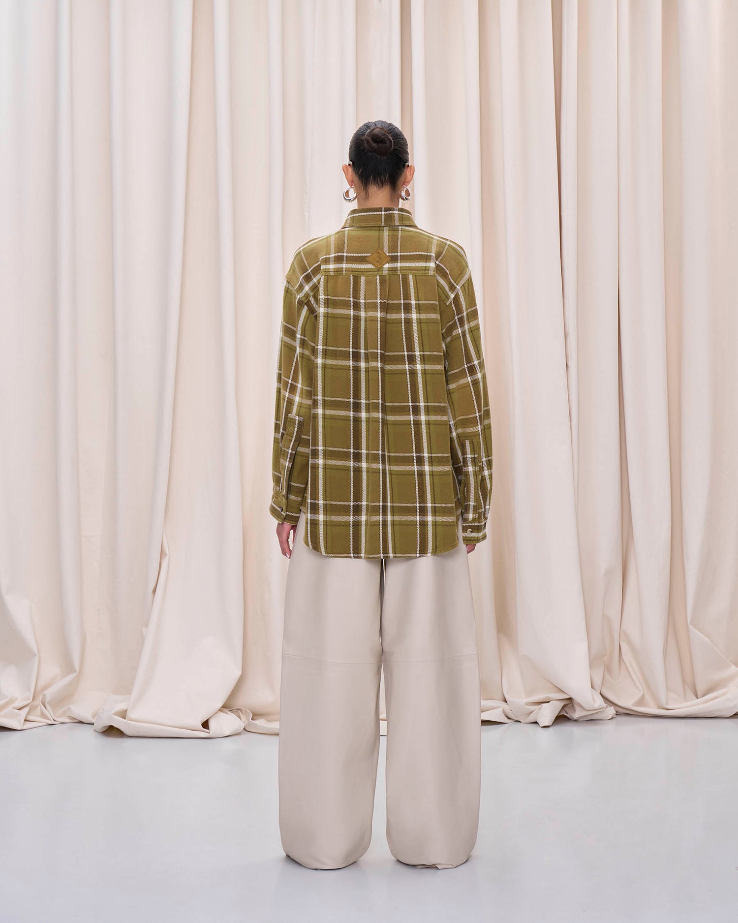 NELSON CHECK 99 SHIRT // MILITARY