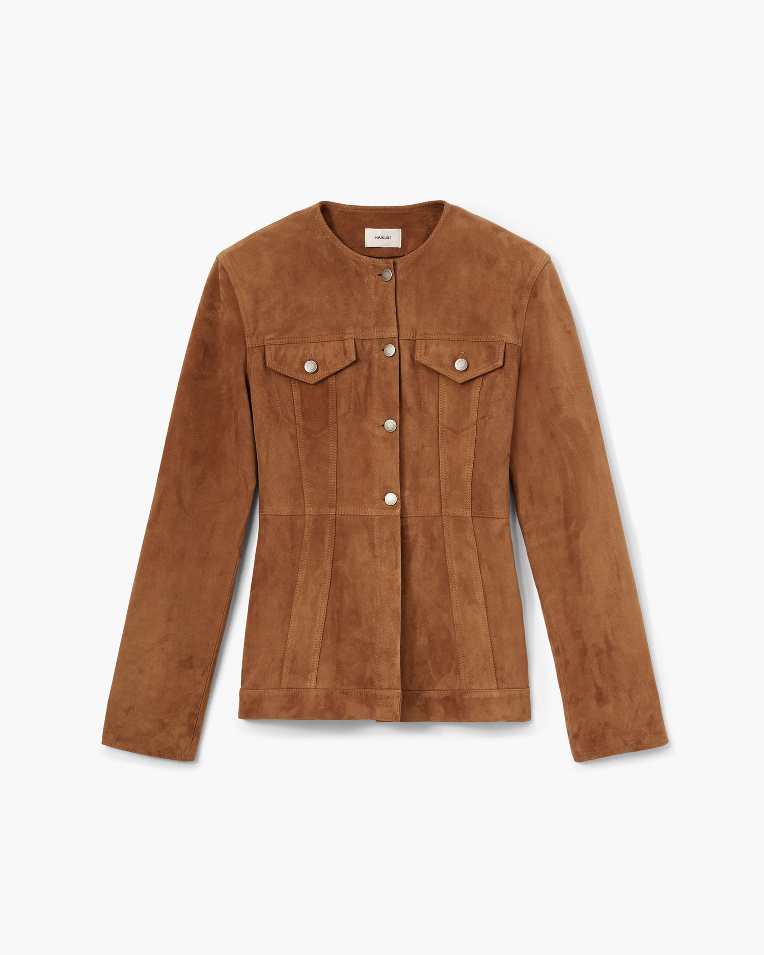 TEMPLE SUDE JACKET // CHOCOLATE