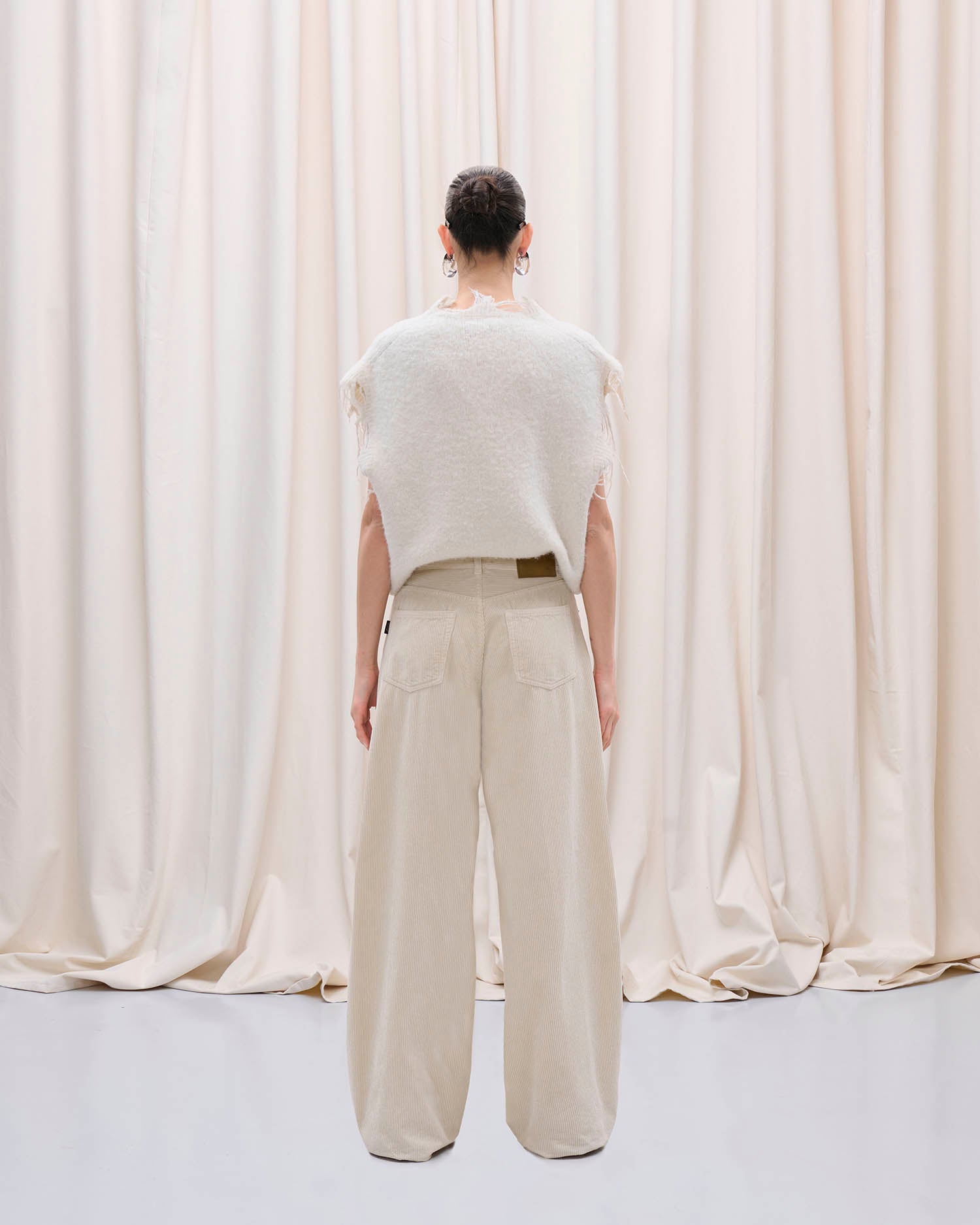 BETHANY TROUSERS // VELVET VIC ECRU