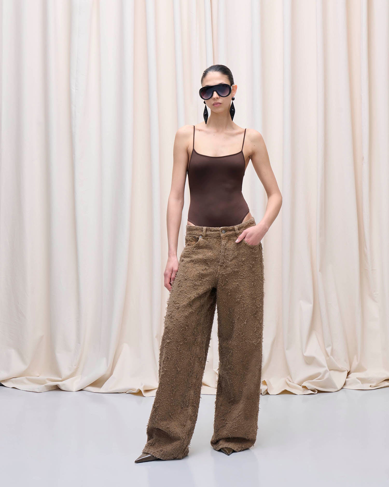 BETHANY FUR DENIM // CAMEL