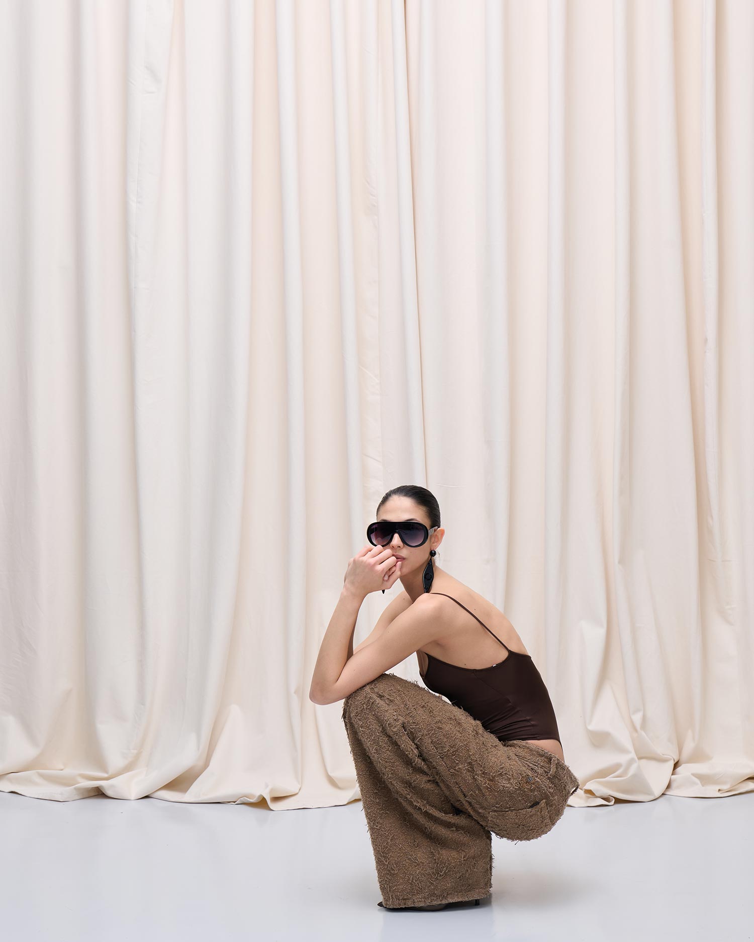 BETHANY FUR DENIM // CAMEL