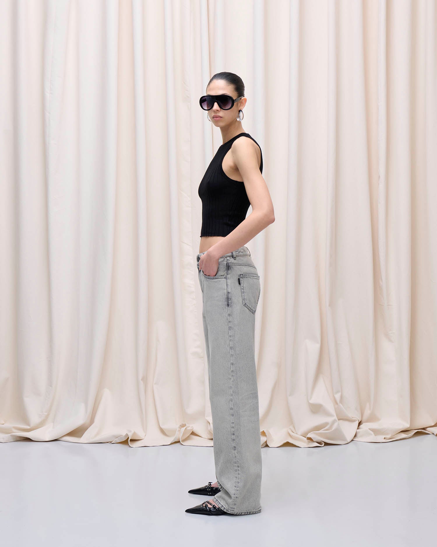 BONIIE DENIM // PEARL GREY