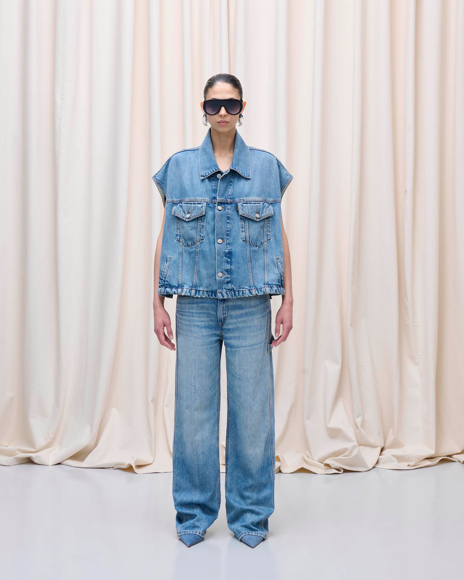 GAIL VEST // MEDITERRANEAN BLUE