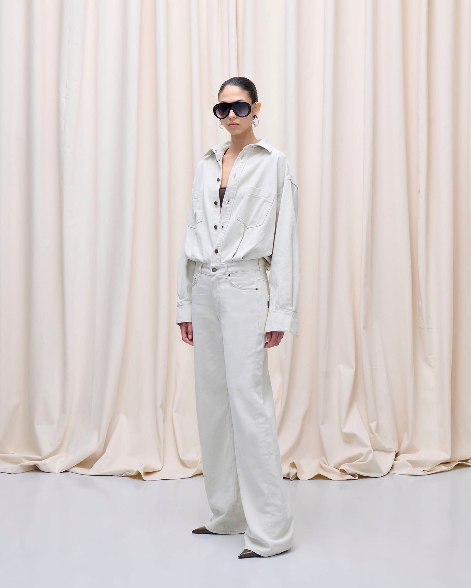 TILDA JUMPSUIT // ECRU WASH