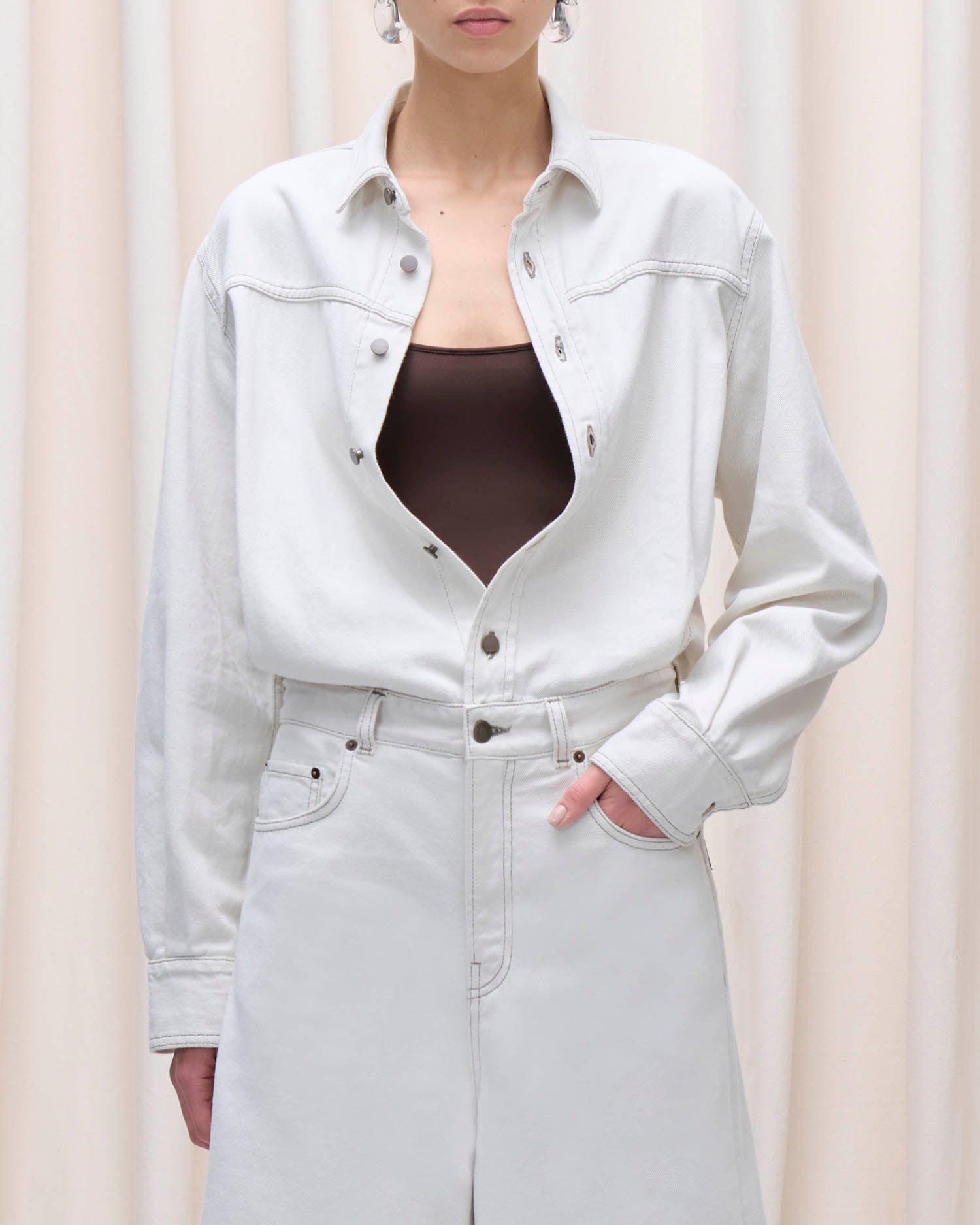 TONYA JUMPSUIT // ECRU WASH
