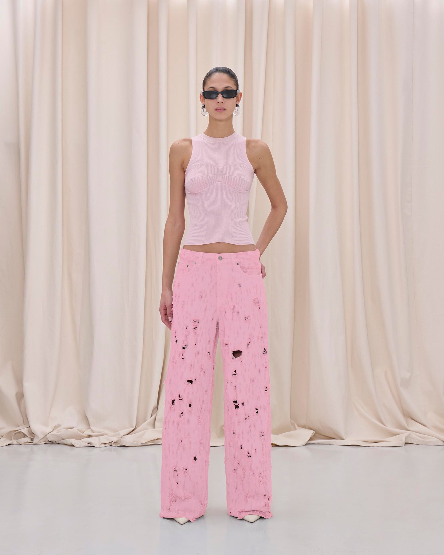 BETHANY BULL DESTROY DENIM  // FLAMINGO