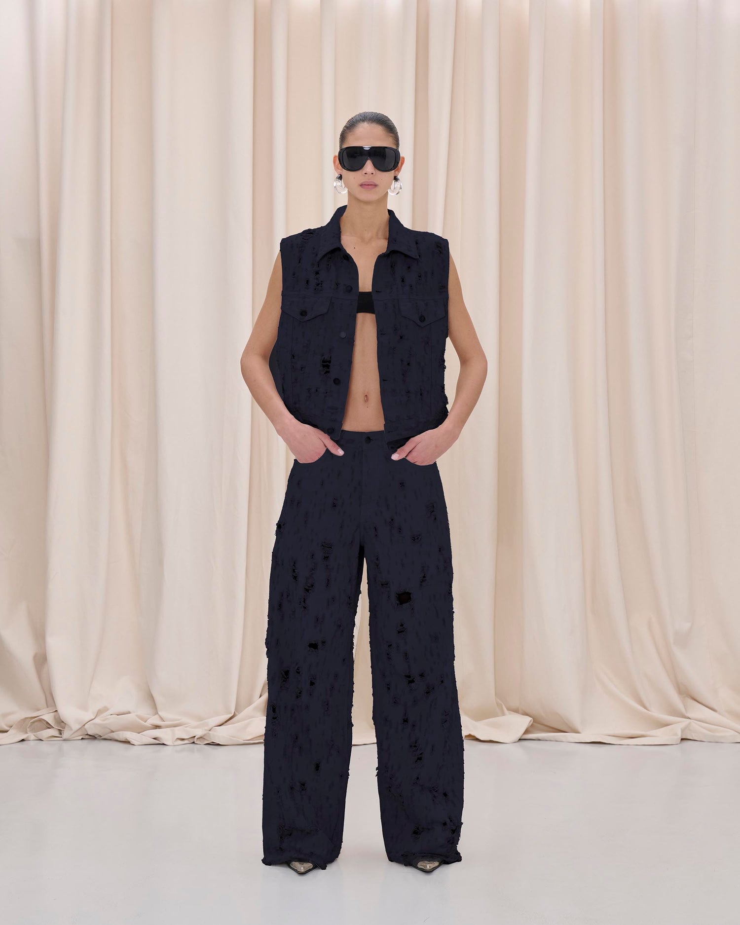 RYDER GILET BULL DESTROY // CARBON