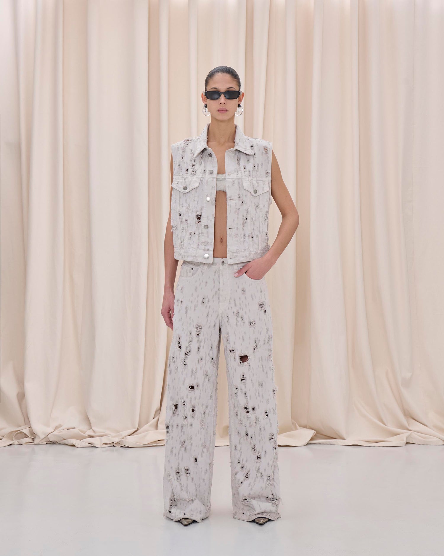 RYDER GILET BULL DETROY // WIND GREY