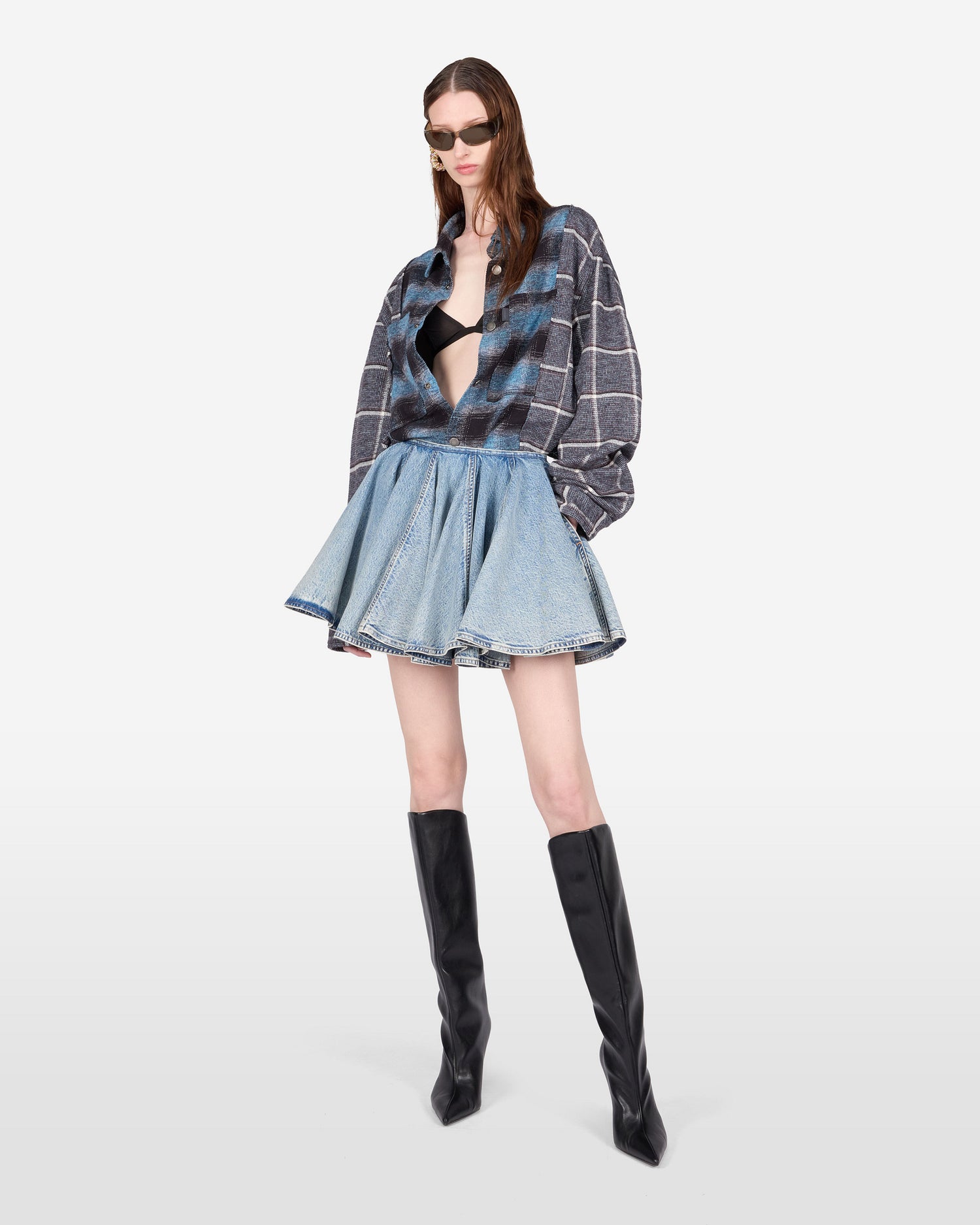 ZIGGY DENIM SKIRT // BLUE POLLOCK