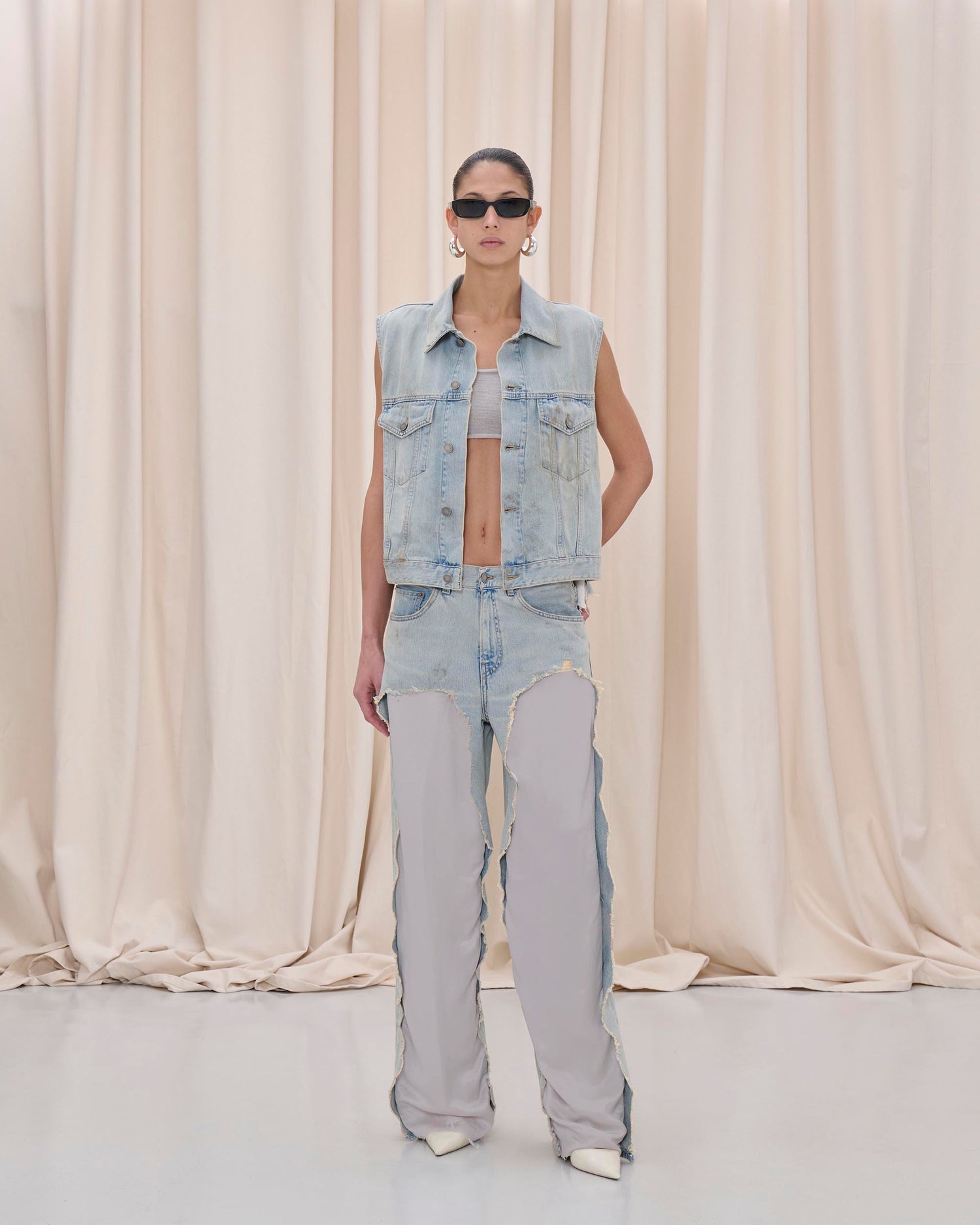 RYDER GILET // DUSTY BLUE