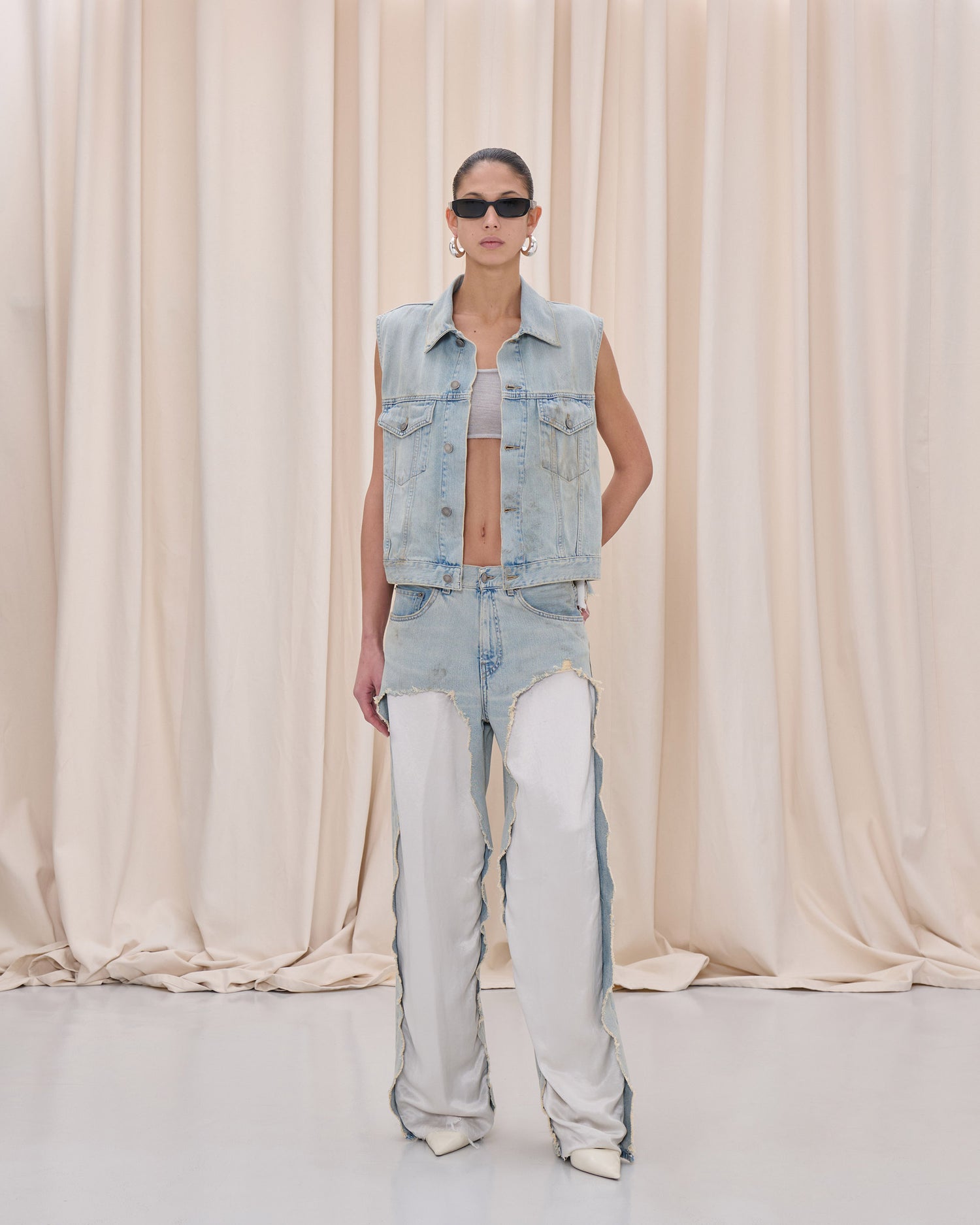 RYDER GILET // DUSTY BLUE