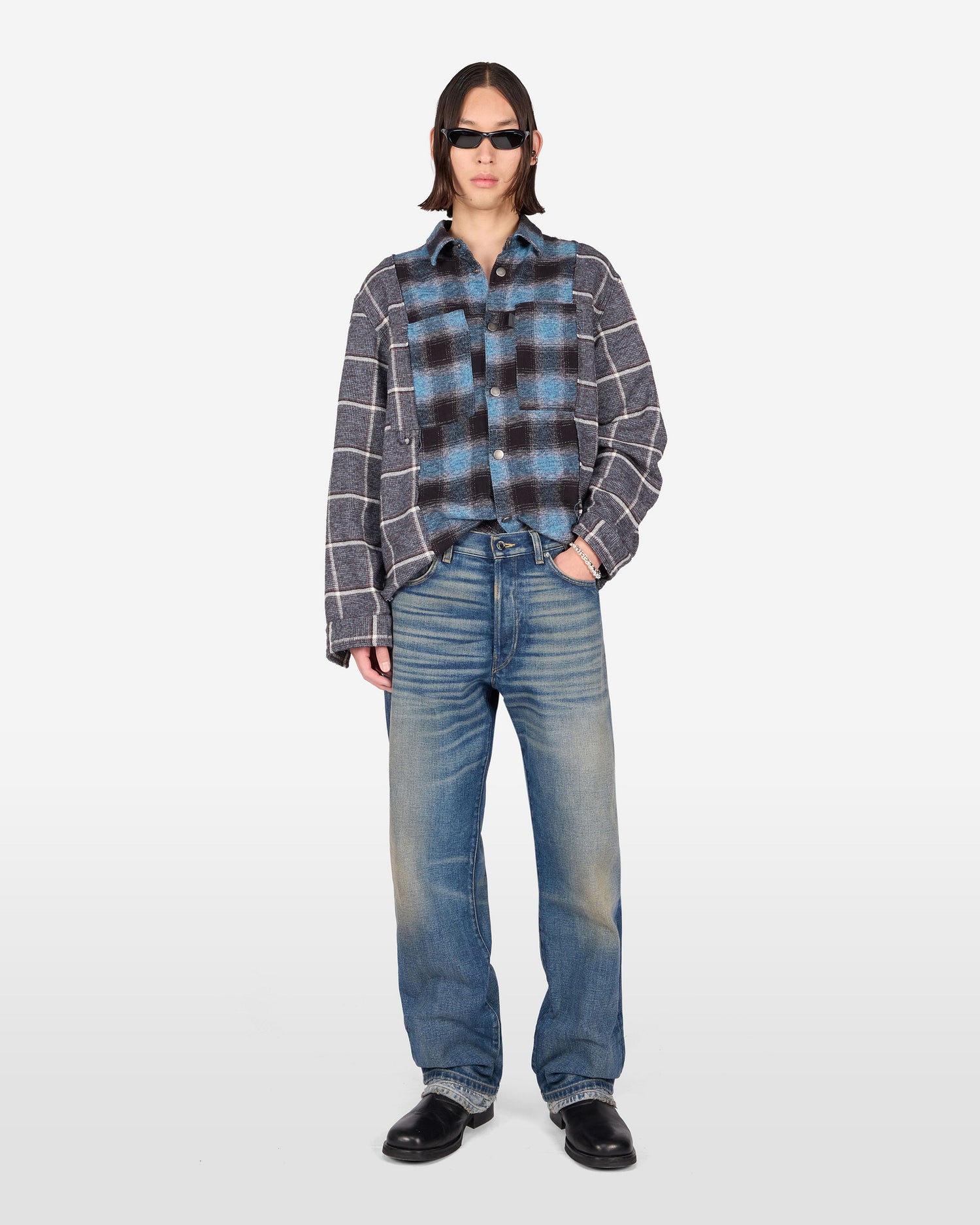 ACHILLES DENIM JEANS // MID BLUE