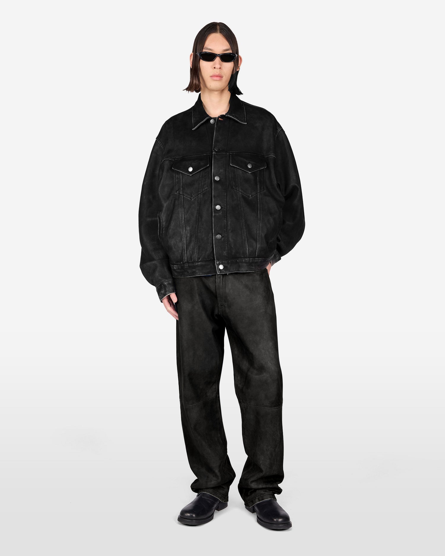 BLAKE VINTAGE LEATHER PANTS // BLACK