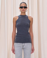CAMILLE KNIT TOP // GREY