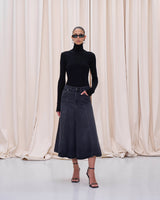 MID SERENITY SKIRT // MID BLACK