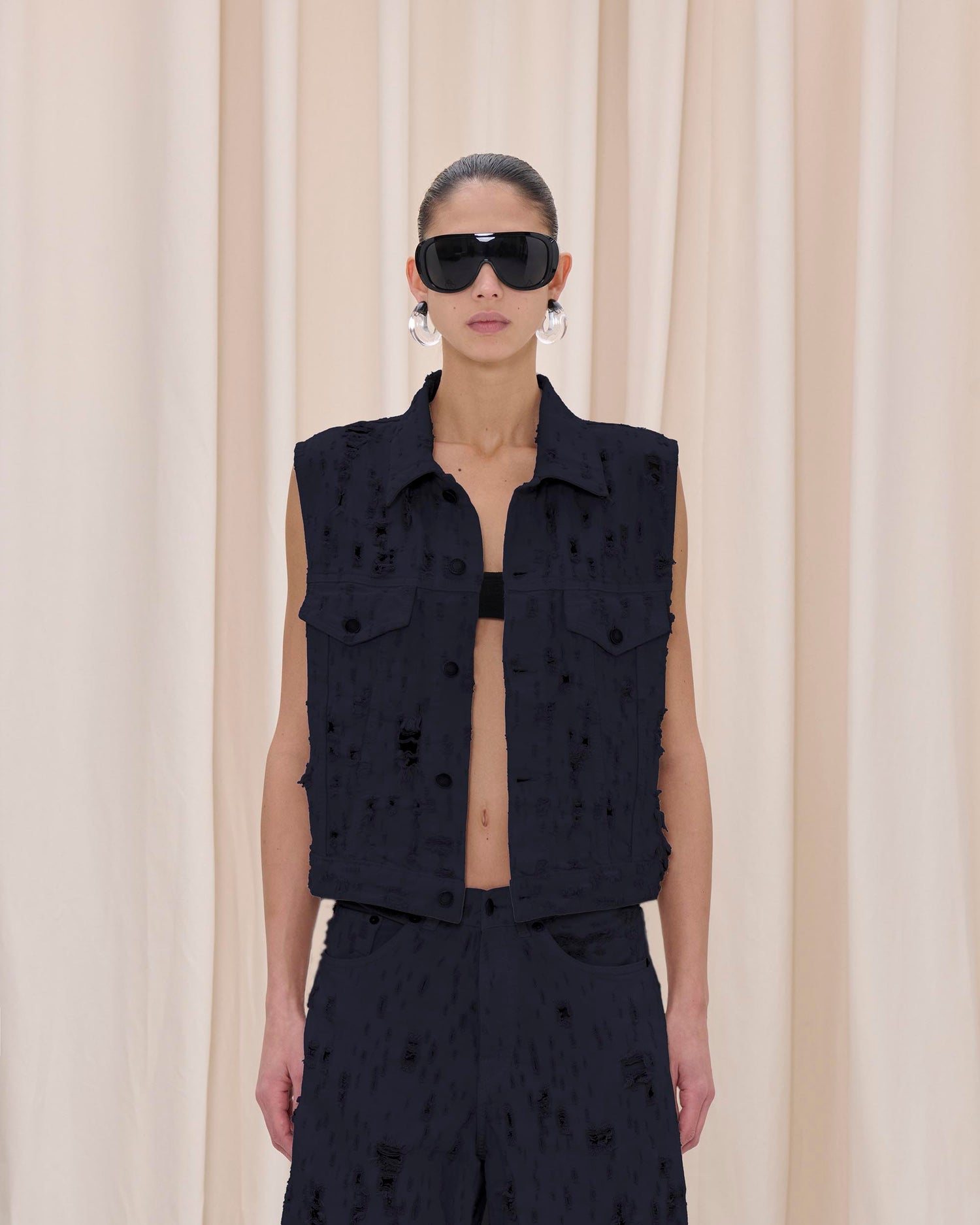 RYDER GILET BULL DESTROY // CARBON