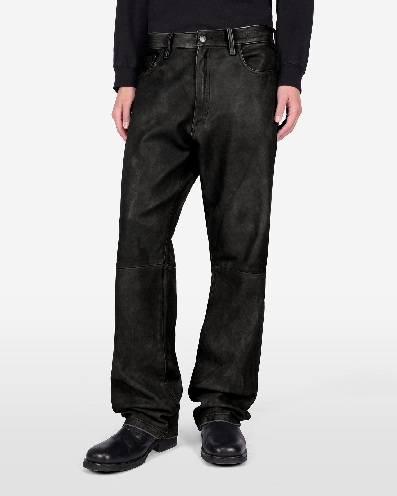 BLAKE VINTAGE LEATHER PANTS // BLACK