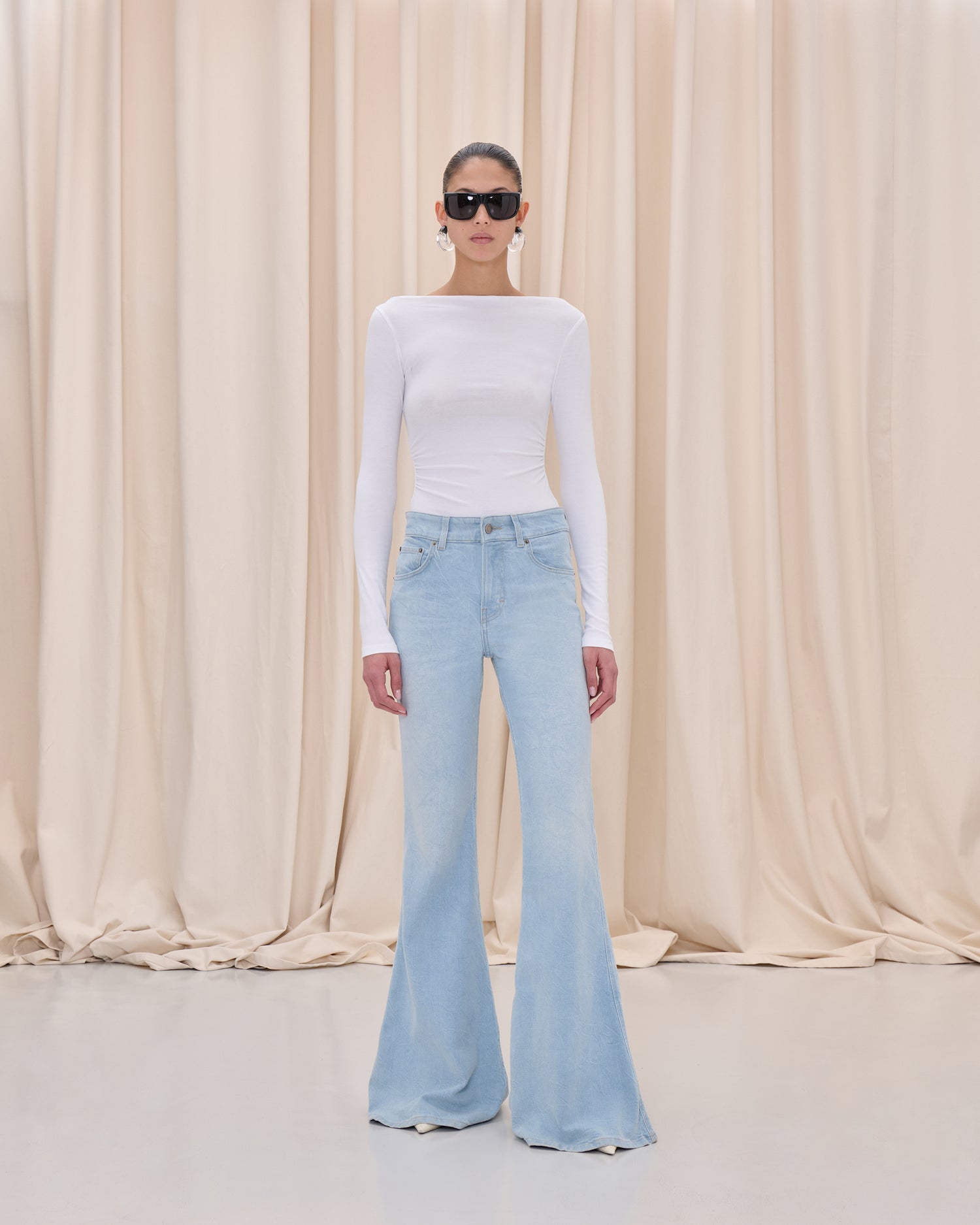 FARRAH DENIM // ICE GREY