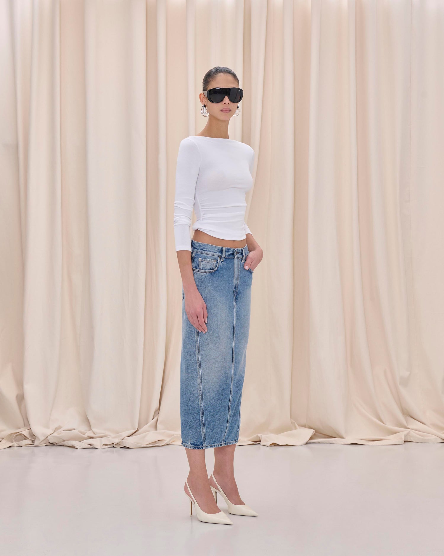 RICKA SKIRT // NORDIC BLUE