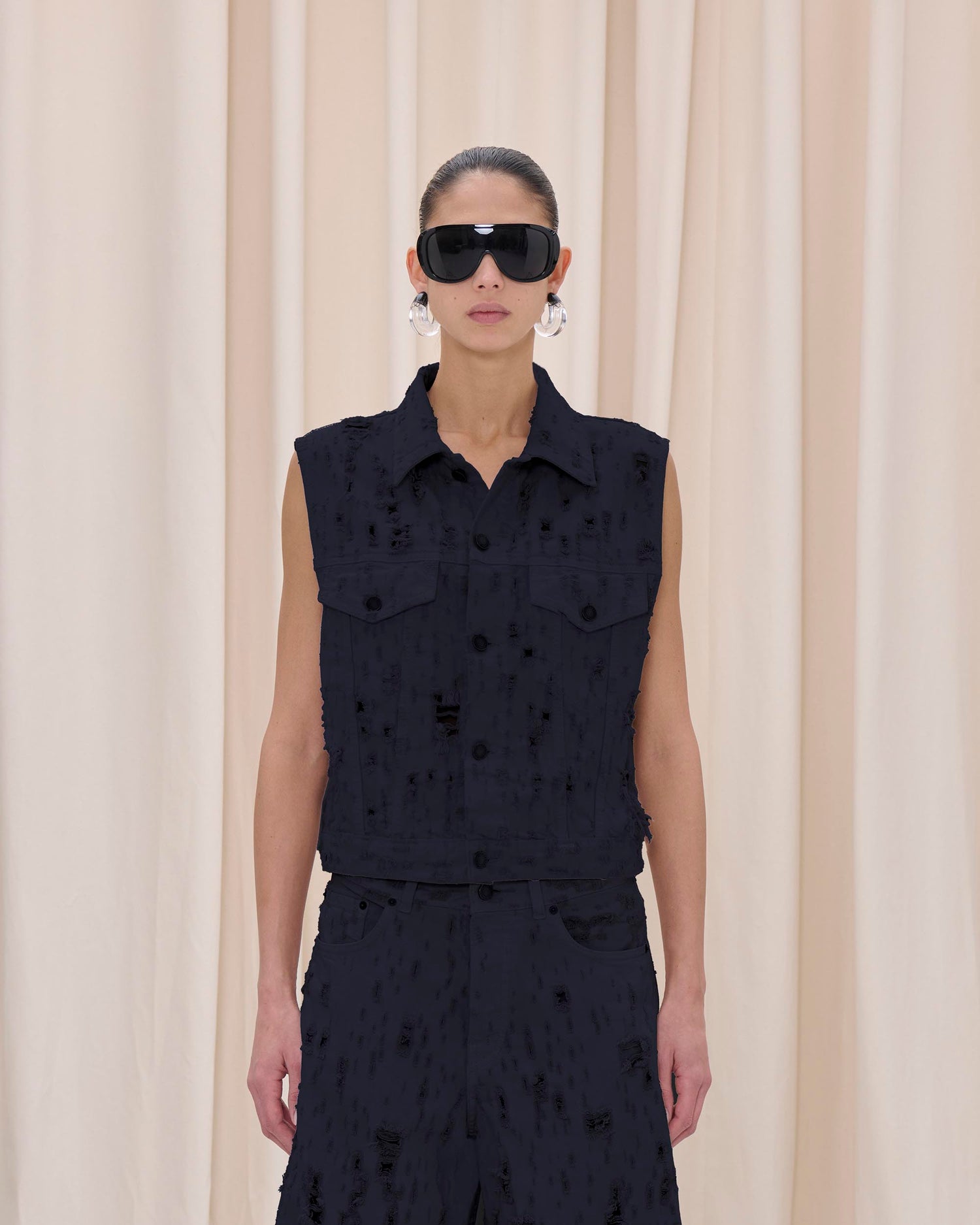 RYDER GILET BULL DESTROY // CARBON