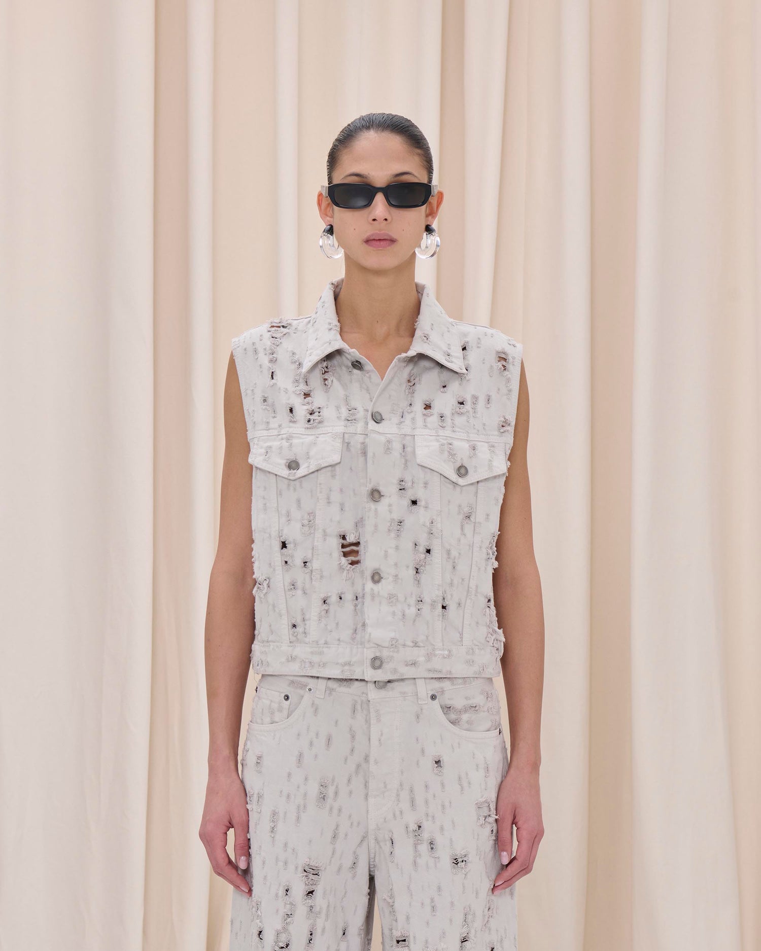 RYDER GILET BULL DETROY // WIND GREY