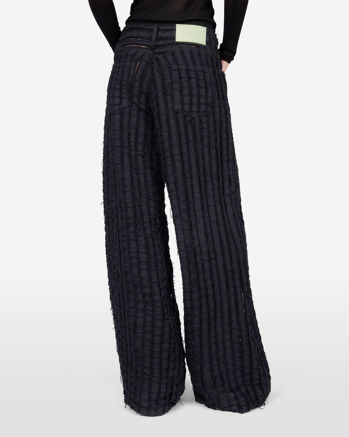 BETHANY DENIM JEANS BULL STRIPE // BLACK