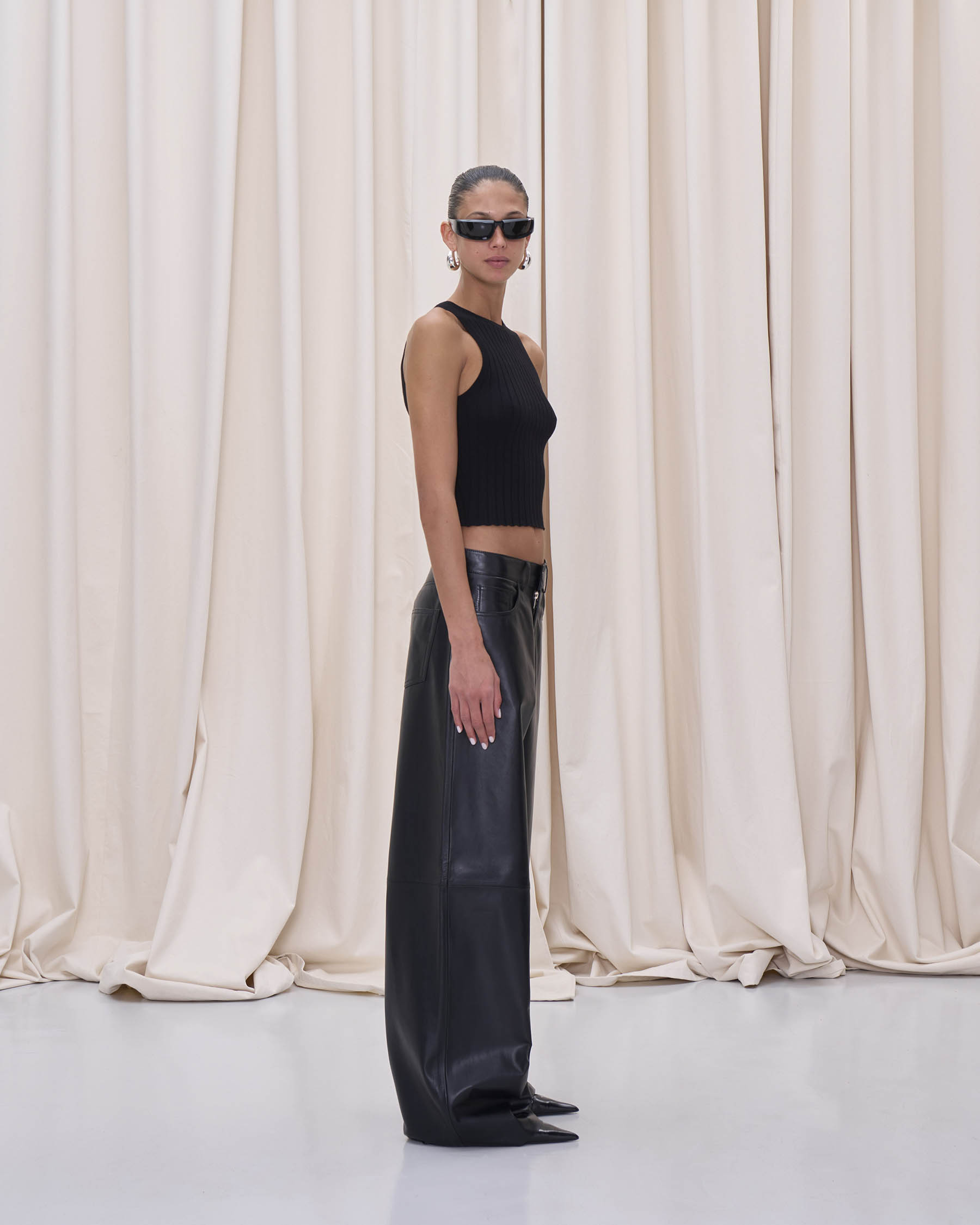 BETHANY LEATHER TROUSERS // BLACK – Haikure