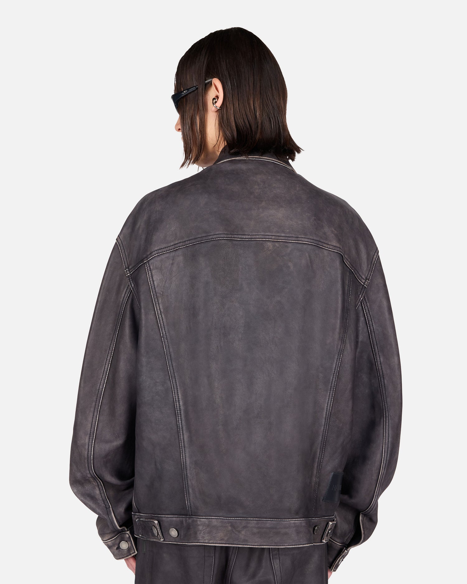 SAGE VINTAGE LEATHER JACKET // VINTAGE BLACK