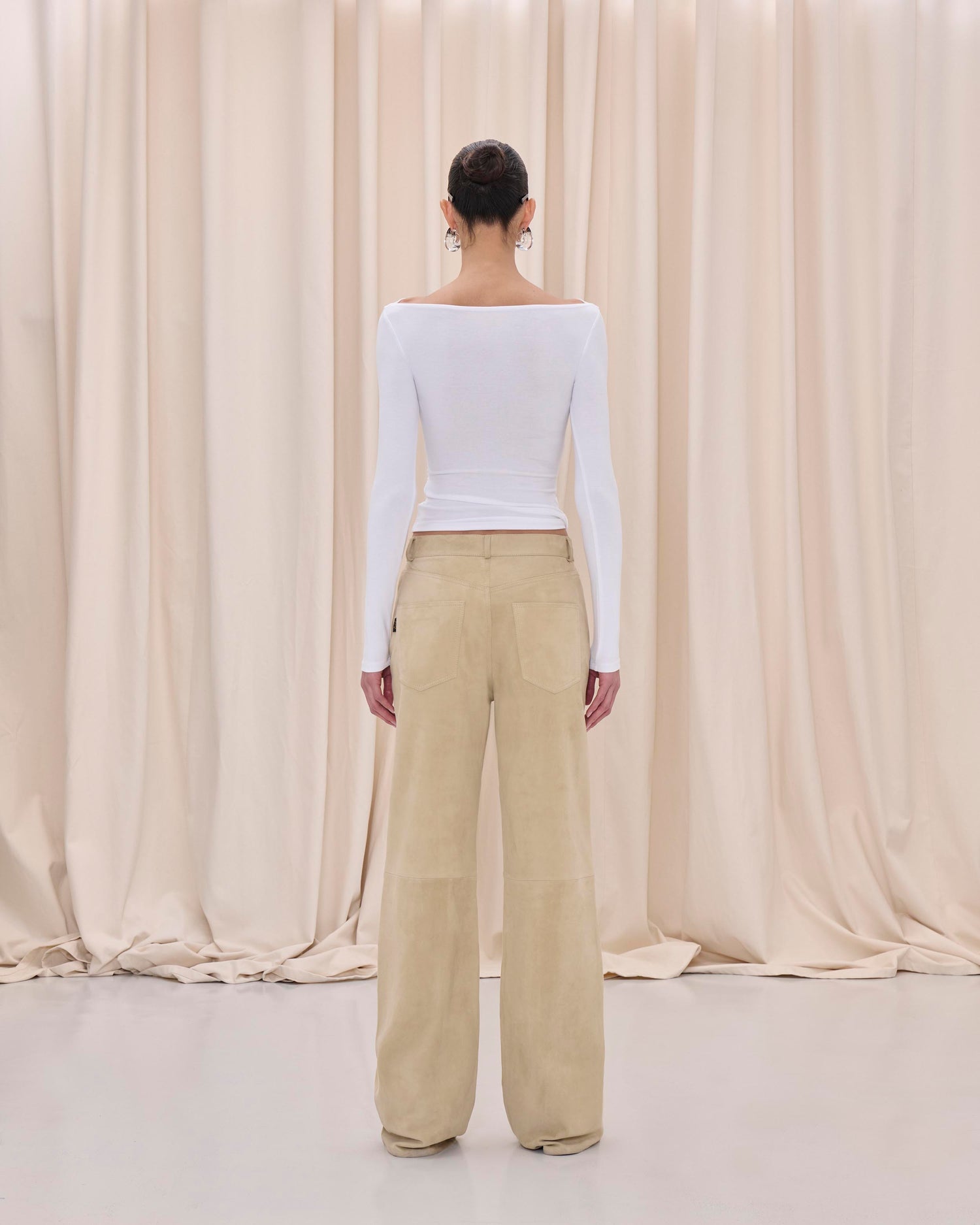 KOREA SUEDE PANTS // BEIGE