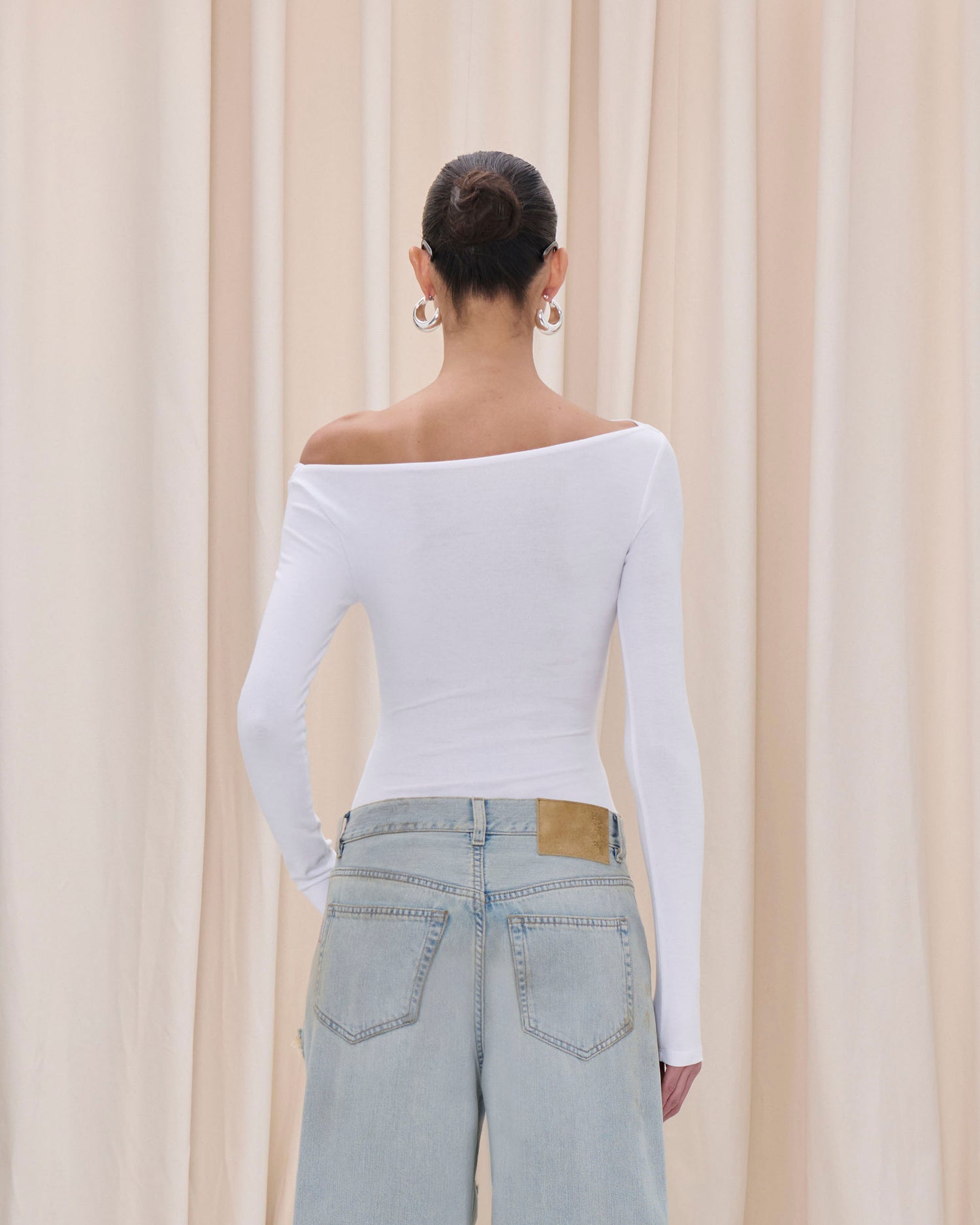 BONNIE SATIN DENIM // DUSTY BLUE