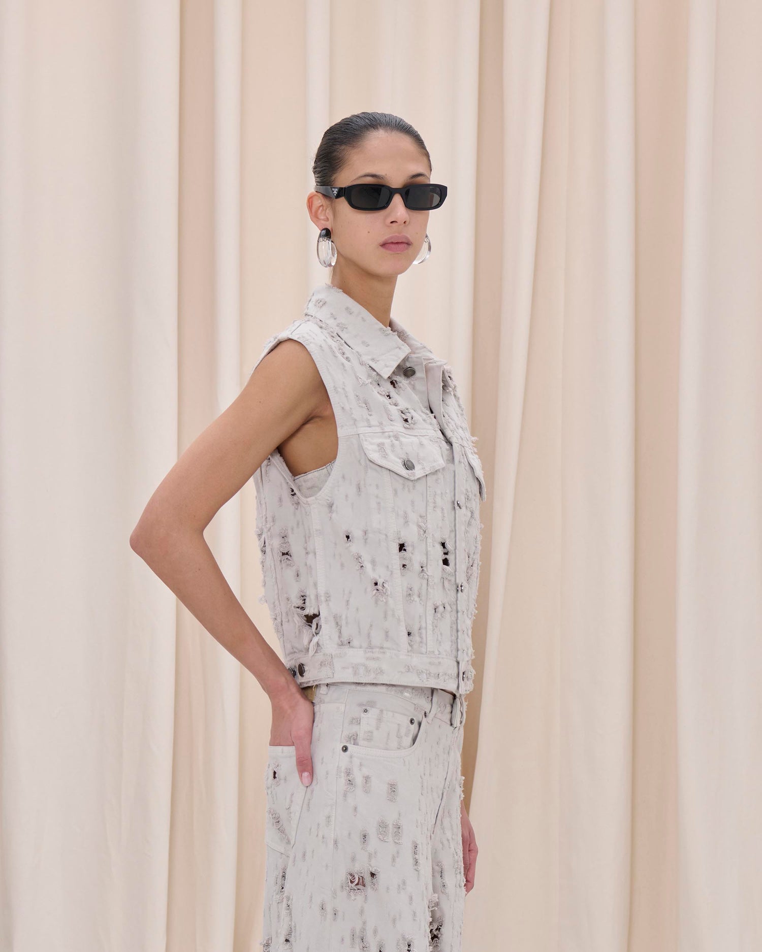 RYDER GILET BULL DETROY // WIND GREY