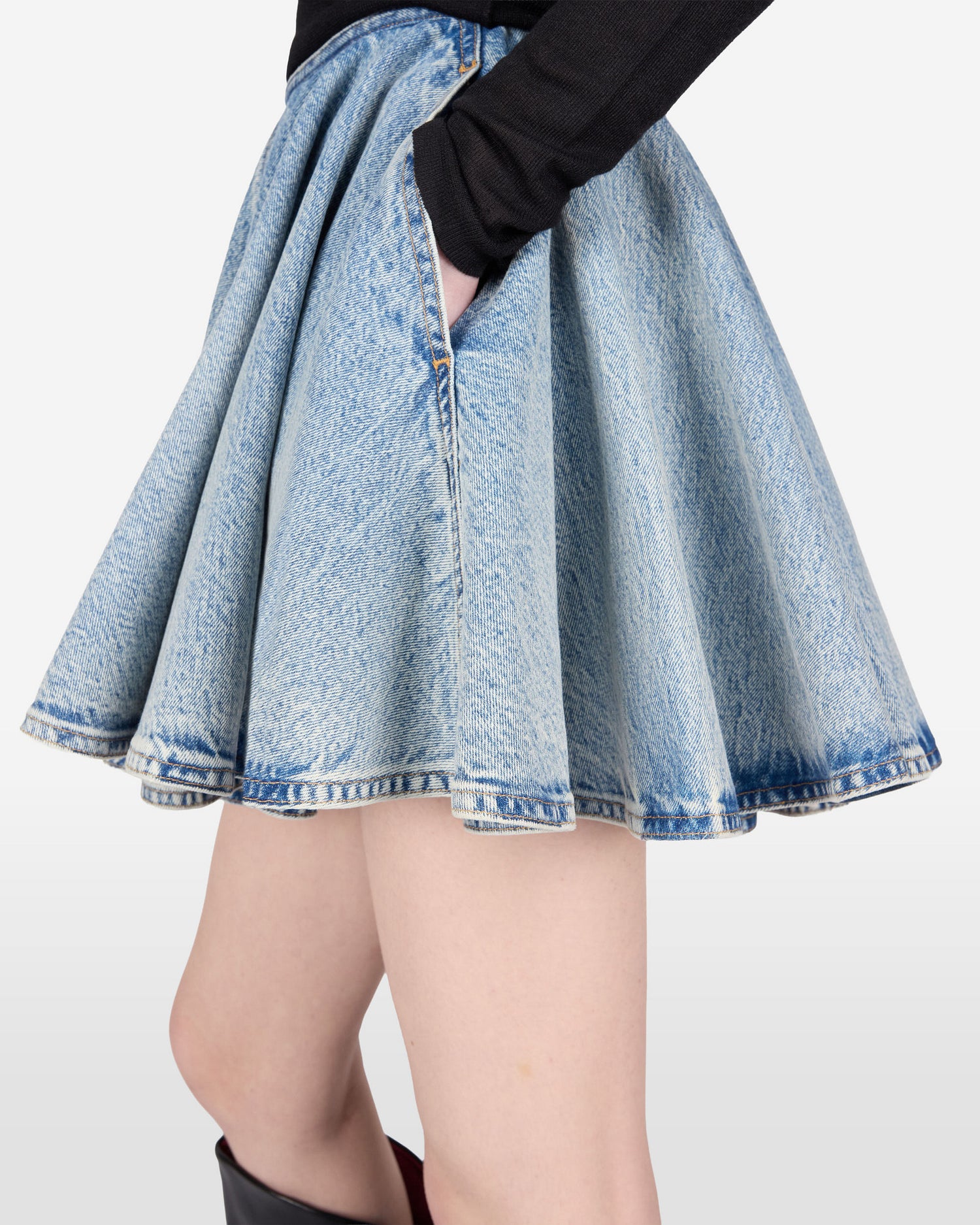 ZIGGY DENIM SKIRT // BLUE POLLOCK