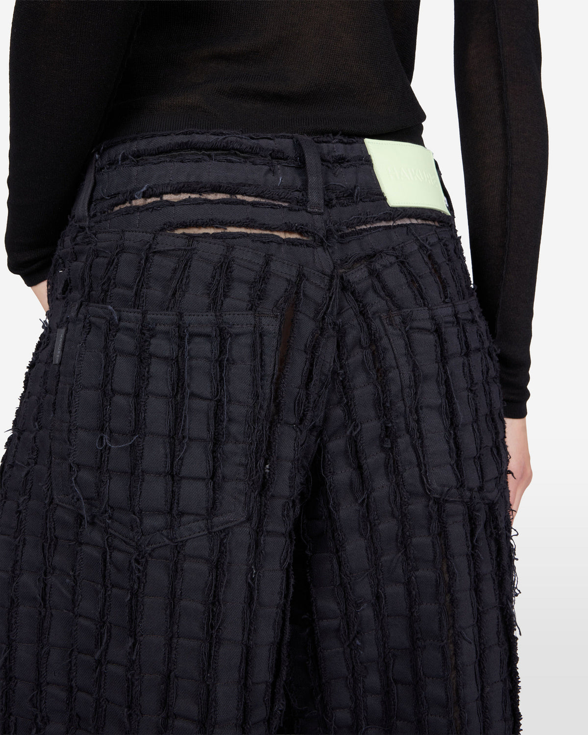 BETHANY DENIM JEANS BULL STRIPE // BLACK