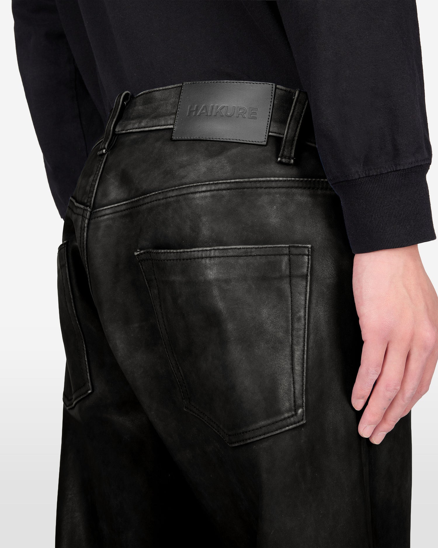 BLAKE VINTAGE LEATHER PANTS // BLACK